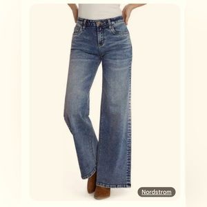 Nordstrom Hint of Blu Women’s Wide Leg Jeans, size 34